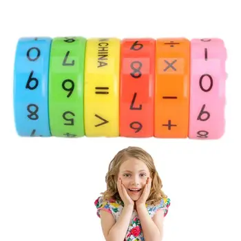 ABS Farebné Čísla Magic Cube Hračka |Deti Číslo Hra Pre sčítanie Odčítanie Násobenie Delenie A Neoddeliteľnou